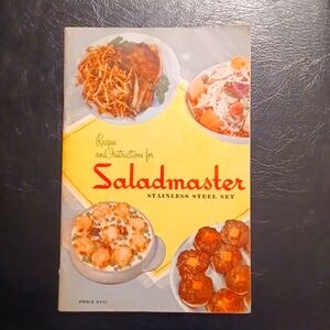 Vintage 1954 Saladmaster Recipe Book